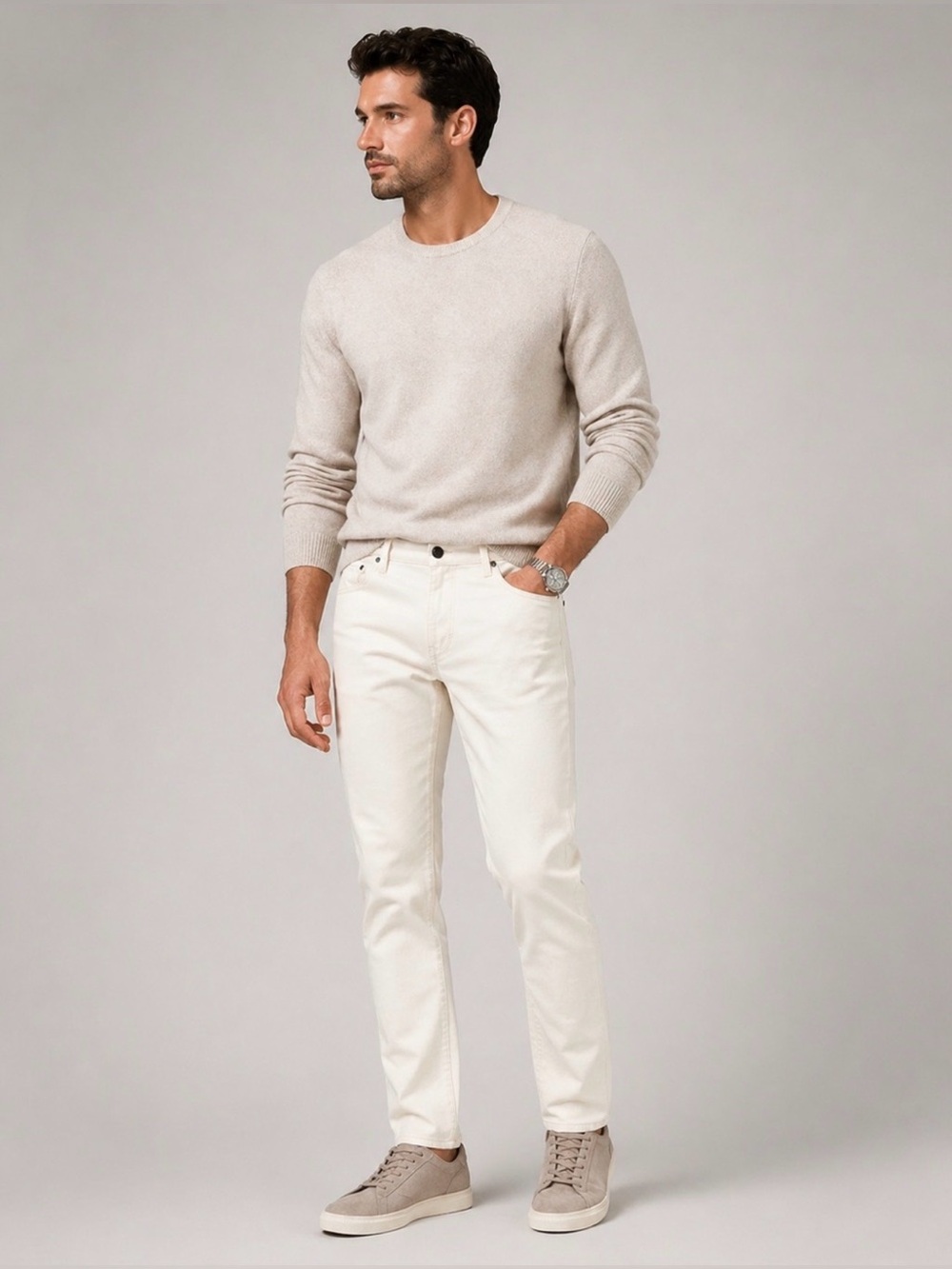 John Varvatos JV702 Slim Jeans Marble White Skull Rivet Size 36 NWT
